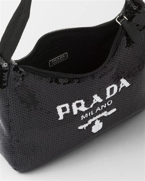 mini borsa in nylon prada|prada sequinned bag.